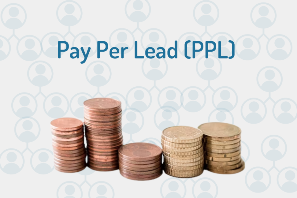 Coins representing the costs of Pay-Per-Lead agencies. Such as outsourced sales and marketing teams or lead generation businesses.